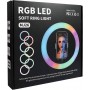 RGB Ring Light LED Ring Light 33cm RGB 25W 33cm με Βάση για Κινητό