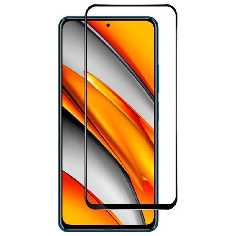 Full Face Tempered Glass Μαύρο (Poco F3)