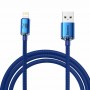 Baseus Crystal Shine Braided USB to Lightning Cable Μπλε 2m (CAJY000103)