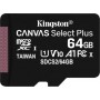 Kingston Canvas Select Plus microSDXC 64GB Class 10 U1 V10 A1 UHS-I