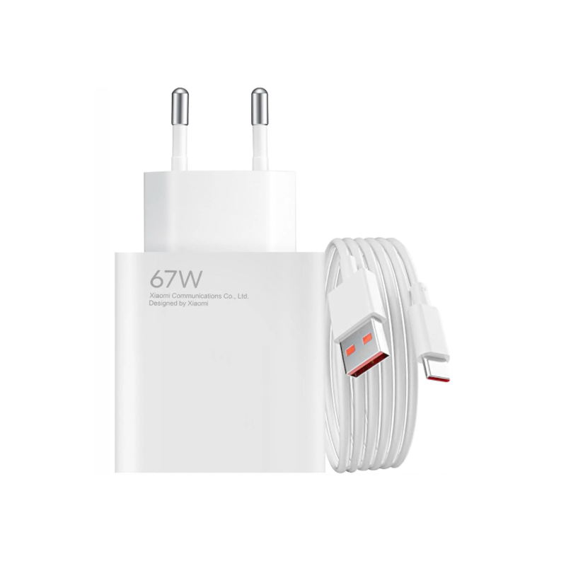 Xiaomi Φορτιστής με Θύρα USB-A 67W (HyperCharge Combo) White